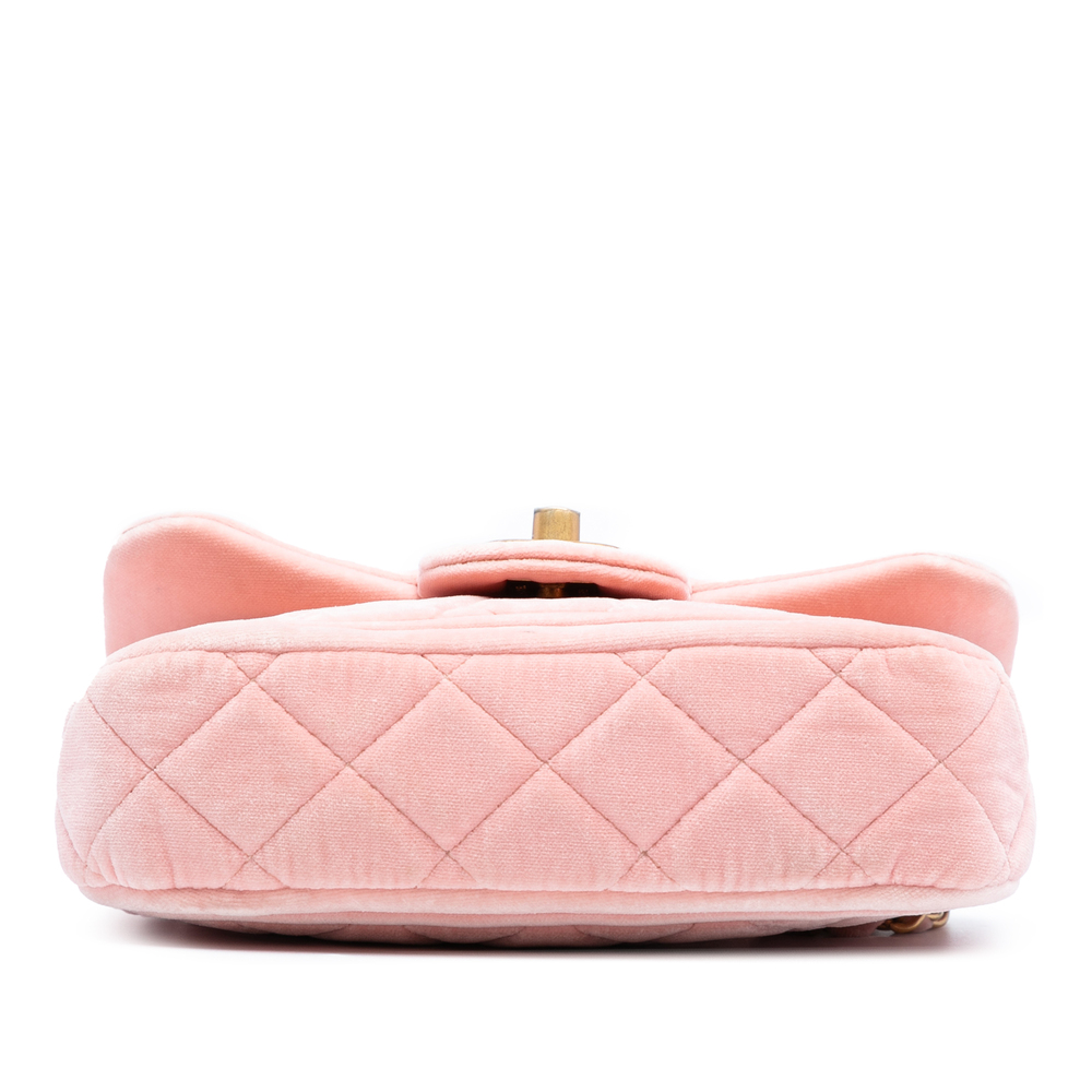 Pre-Loved Chanel Mini Quilted Velvet Double Frame Flap - Picture 3 of 7